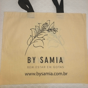 Sacola Ecobag By Samia - Algodão Cru