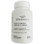 Imagem-do-frasco-do-suplemento-Beleza-Cabelos-e-Unhas-da-SPA-Basics-com-fundo-branco-contendo-30-capsulas-de-480mg.