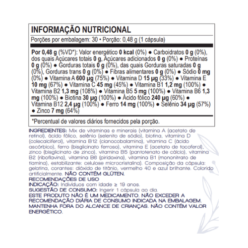Imagem-da-tabela-nutricional-das-capsulas-Beleza-Cabelos-e-Unhas-da-marca-SPA-Basics-destacando-as-quantidades-de-vitaminas-e-minerais-por-dose-diaria-recomendada.