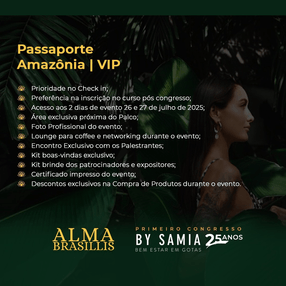 Passaporte Amazônia VIP - Congresso Alma Brasillis